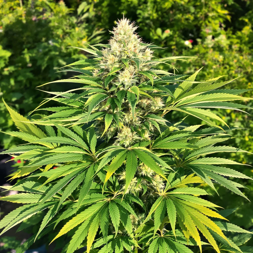 Candy Cane 88% indica / 12% sativa — flor con tricomas visibles