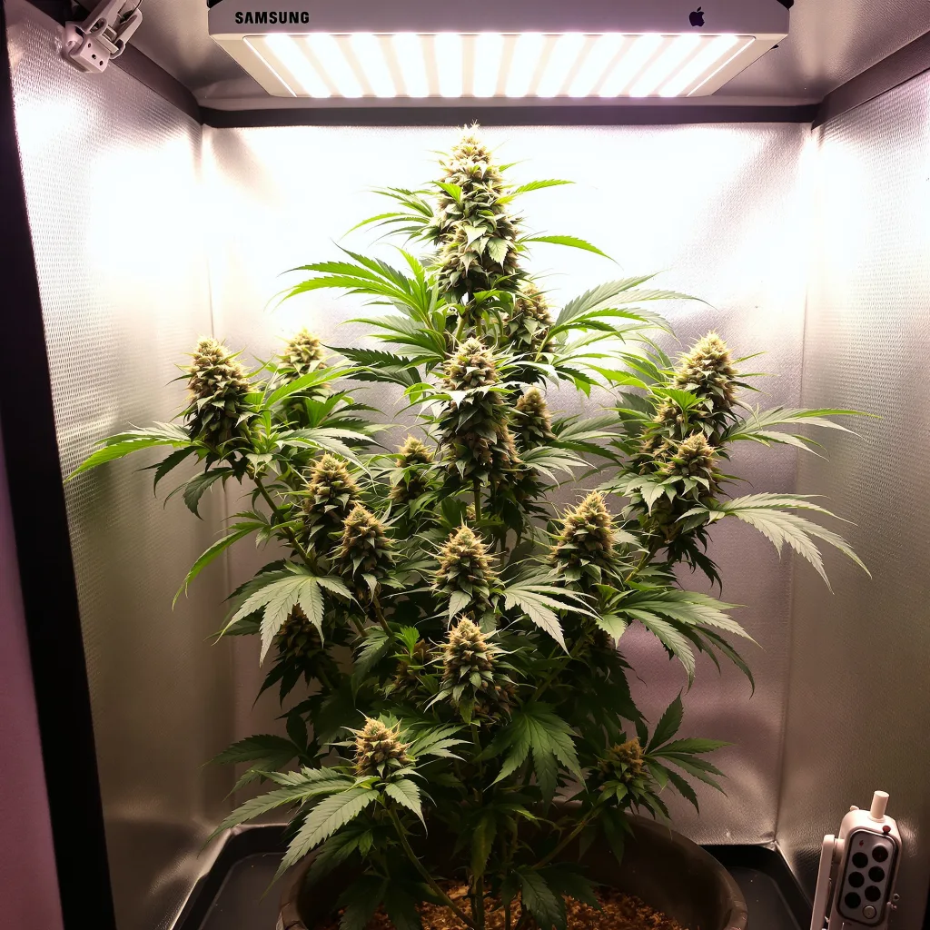 Planta de cannabis Candy Cream en fase de floración — 90-130 cm feminizada