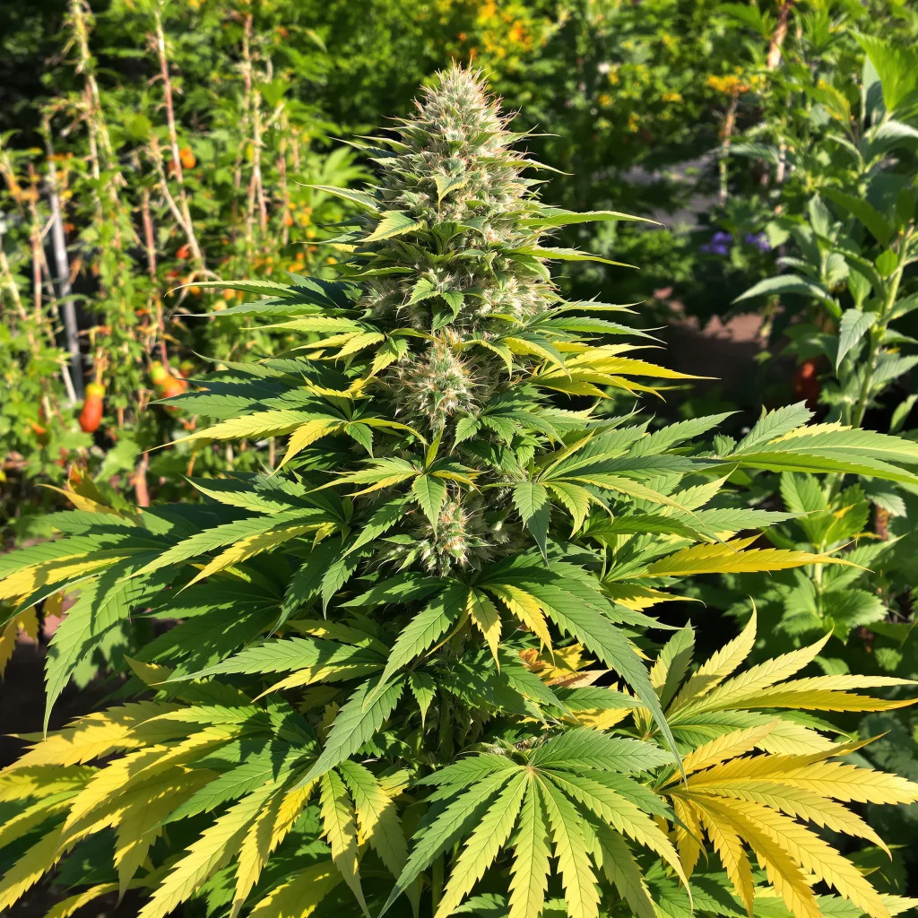 Candy Cream 66% indica / 34% sativa — flor con tricomas visibles