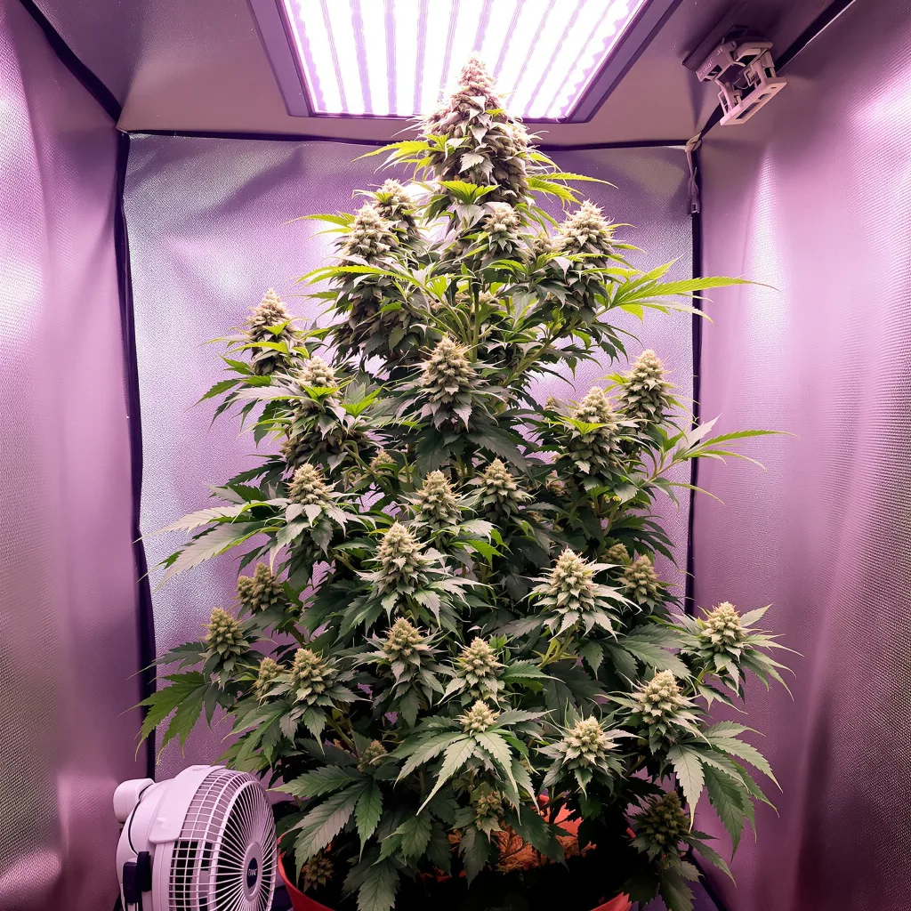 Planta de cannabis Candy Kush en fase de floración — 60-100 cm autofloración