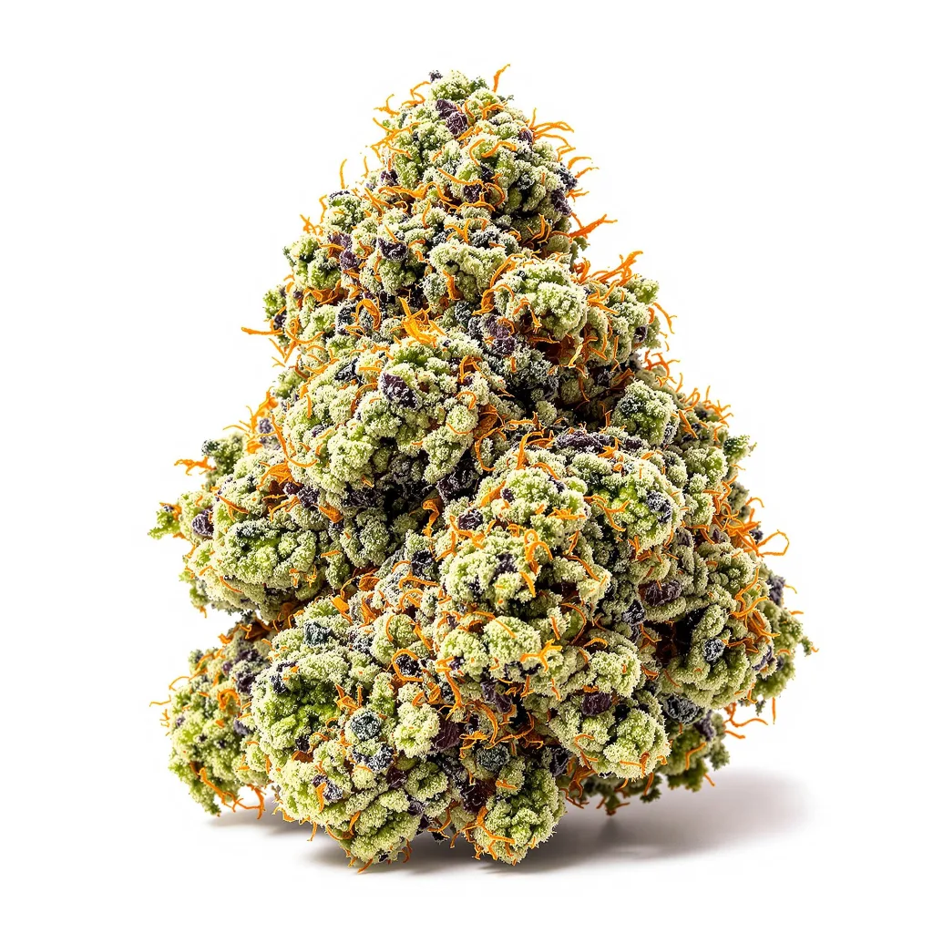 Candyland Peyote 56% indica / 44% sativa — flor con tricomas visibles