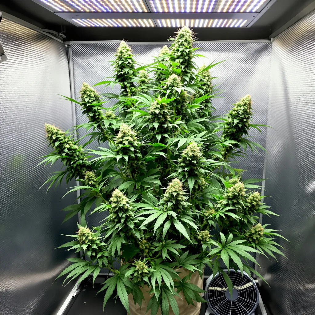 Planta de cannabis Canna-Tsu Kush en fase de floración — 120-180 cm feminizada