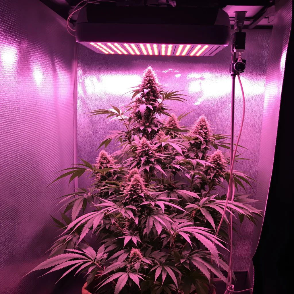 Planta de cannabis Cannalope Haze en fase de floración — 150-200 cm feminizada