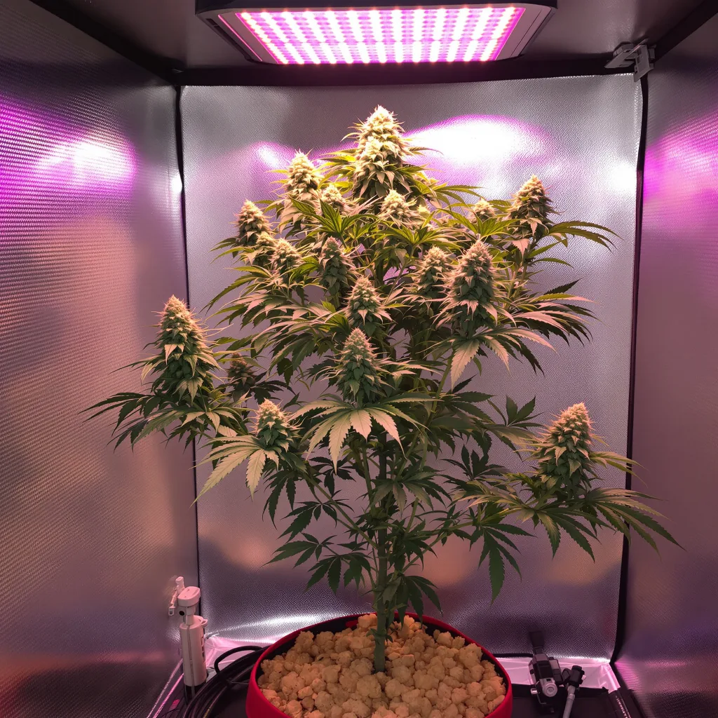 Planta de cannabis Cannalope Kush en fase de floración — 60-100 cm autofloración