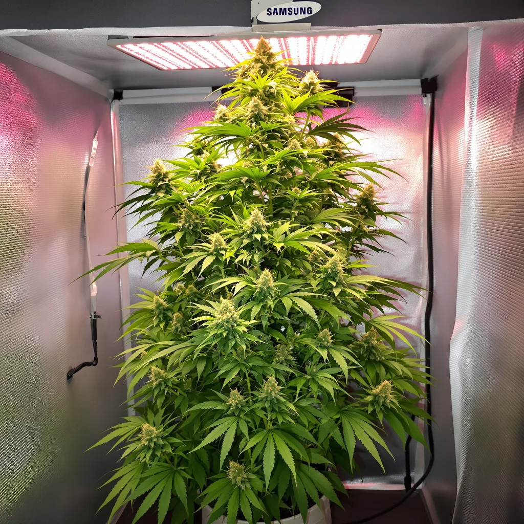 Planta de cannabis Cat Piss en fase de floración — 150-200 cm feminizada