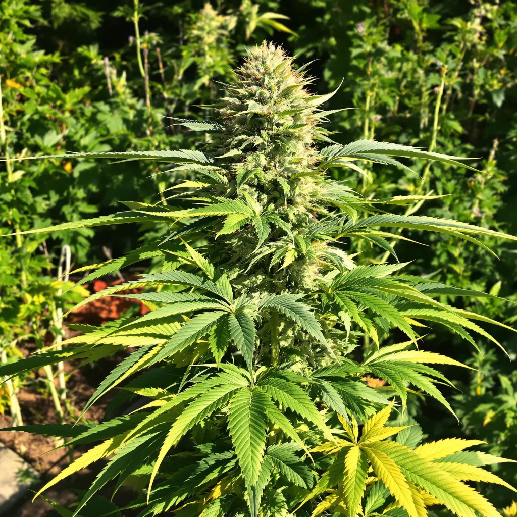 CBD 3D 51% indica / 49% sativa — flor con tricomas visibles