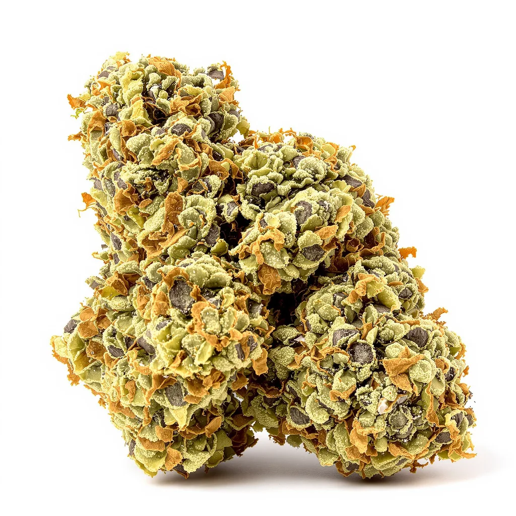 CBD ACDC 47% indica / 53% sativa — flor con tricomas visibles