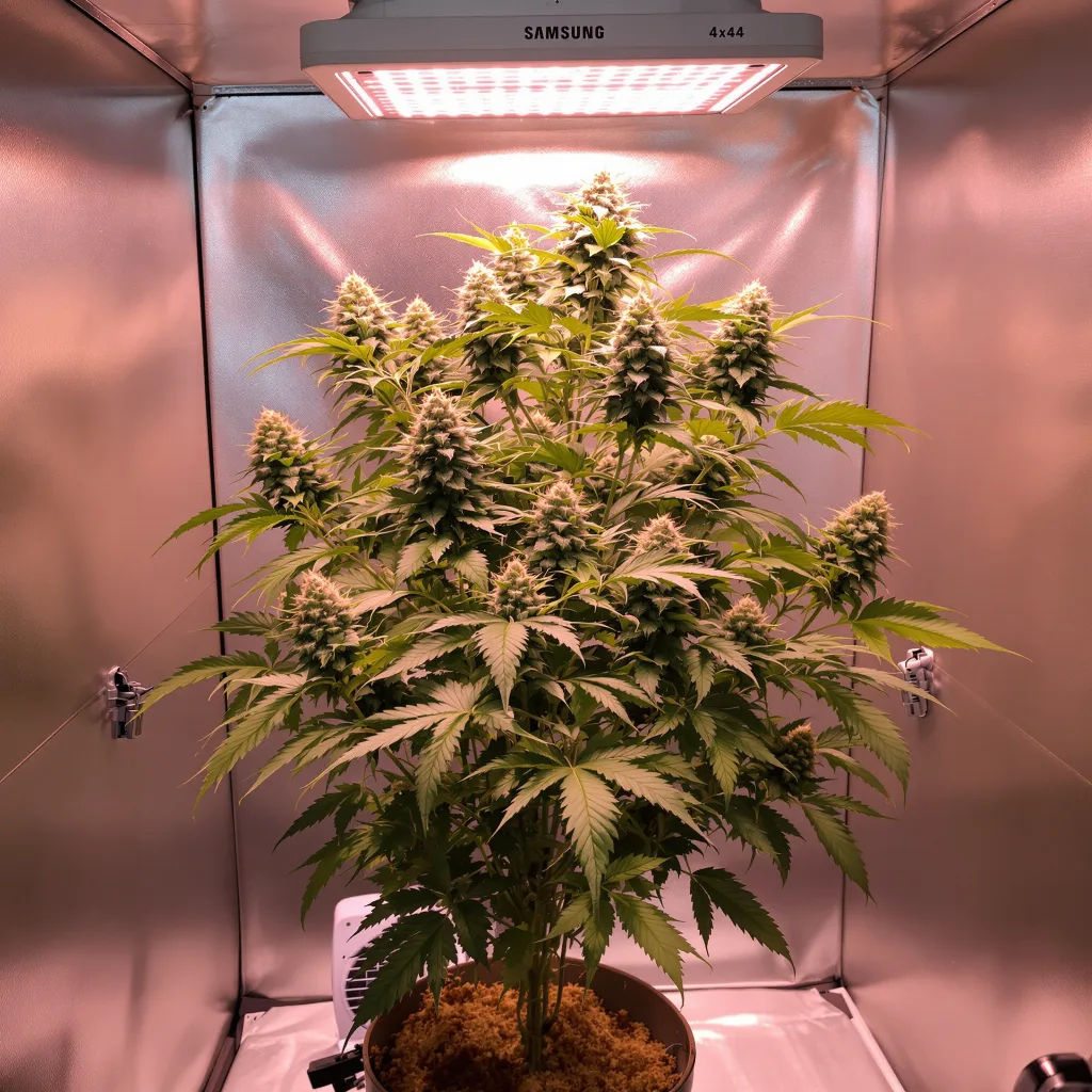 Planta de cannabis CBD Blueberry en fase de floración — 120-180 cm feminizada