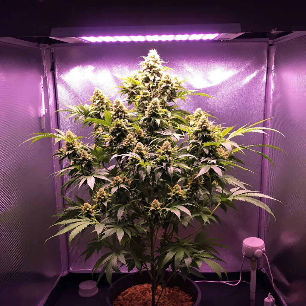 Planta de cannabis CBD Cream &amp; Cheese en fase de floración — 120-180 cm feminizada