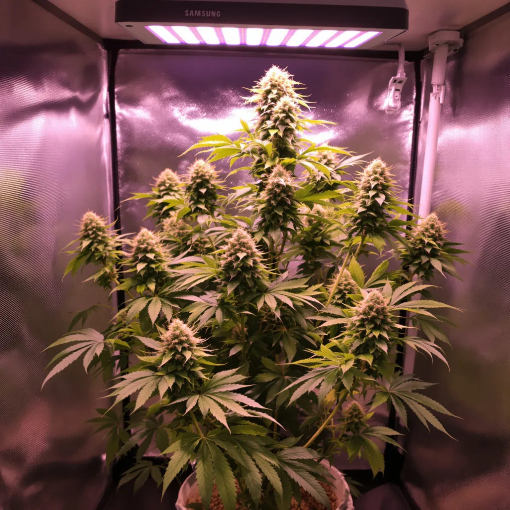 Planta de cannabis CBD Critical Cure en fase de floración — 120-180 cm feminizada