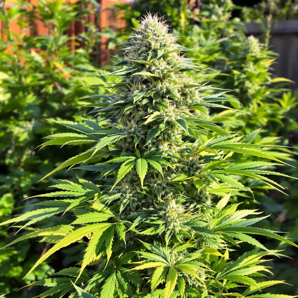 CBD Haze 40% indica / 60% sativa — flor con tricomas visibles