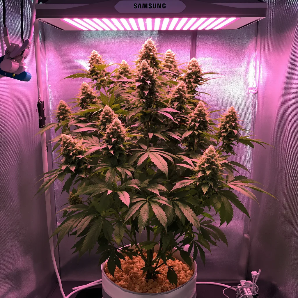 Planta de cannabis CBD Lemon Potion en fase de floración — 120-180 cm feminizada