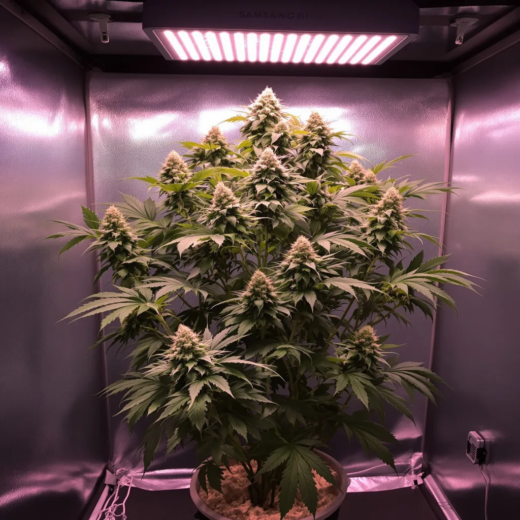 Planta de cannabis CBD Mango Haze en fase de floración — 120-180 cm feminizada