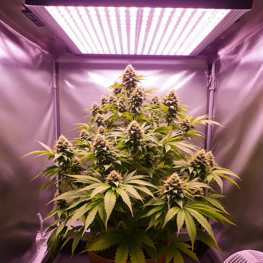 Planta de cannabis CBD Moby Dick en fase de floración — 120-180 cm feminizada