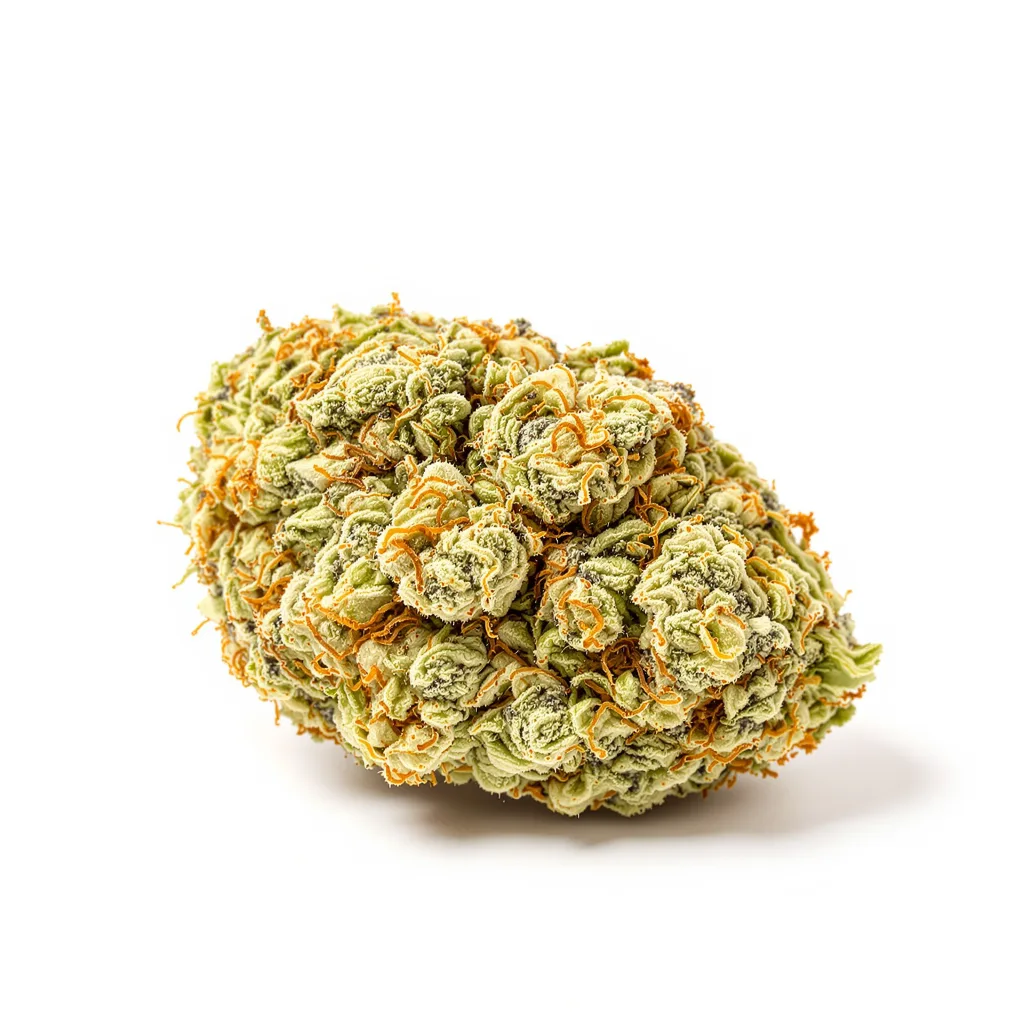 CBD Shark 41% indica / 59% sativa — flor con tricomas visibles