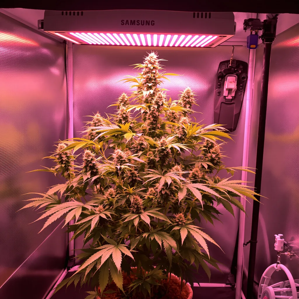 Planta de cannabis CBD Solomatic en fase de floración — 60-100 cm autofloración