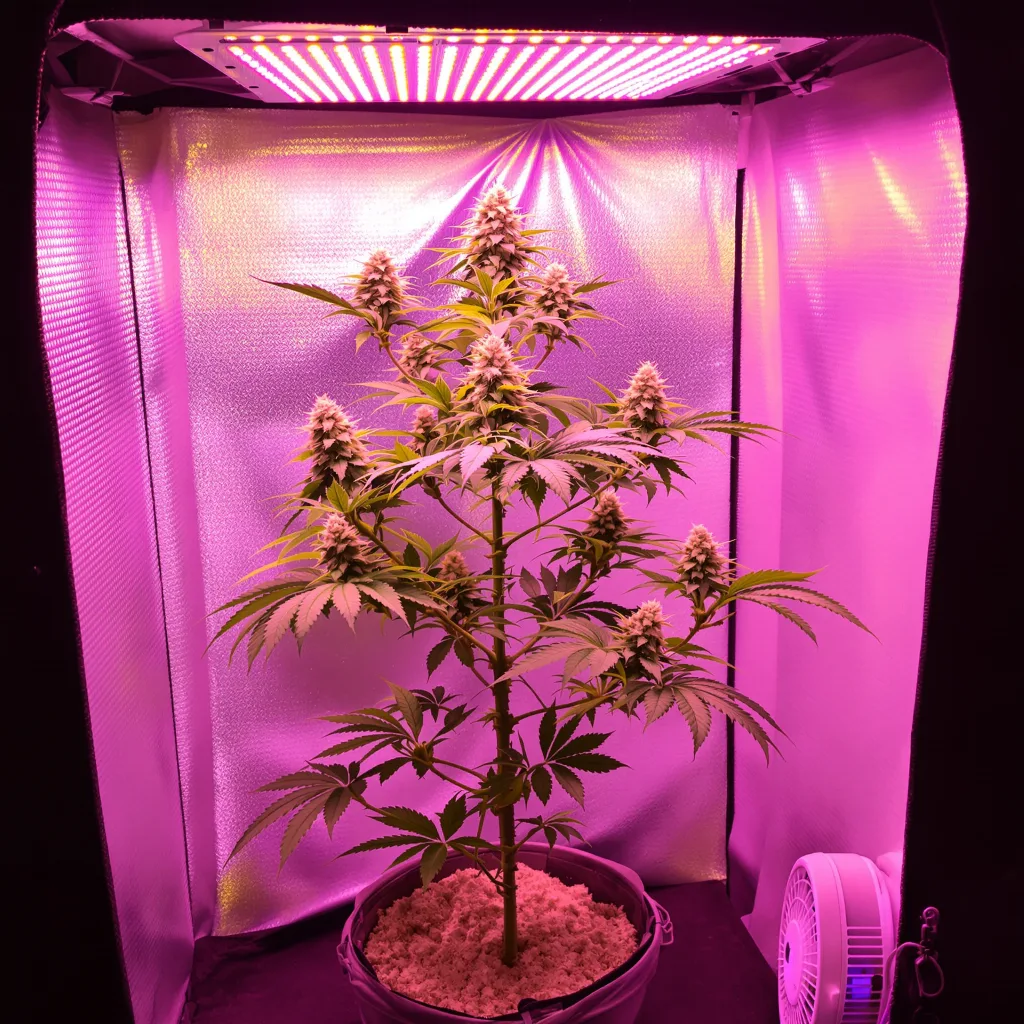 Planta de cannabis CBD Solomatic en fase de floración — 120-180 cm feminizada