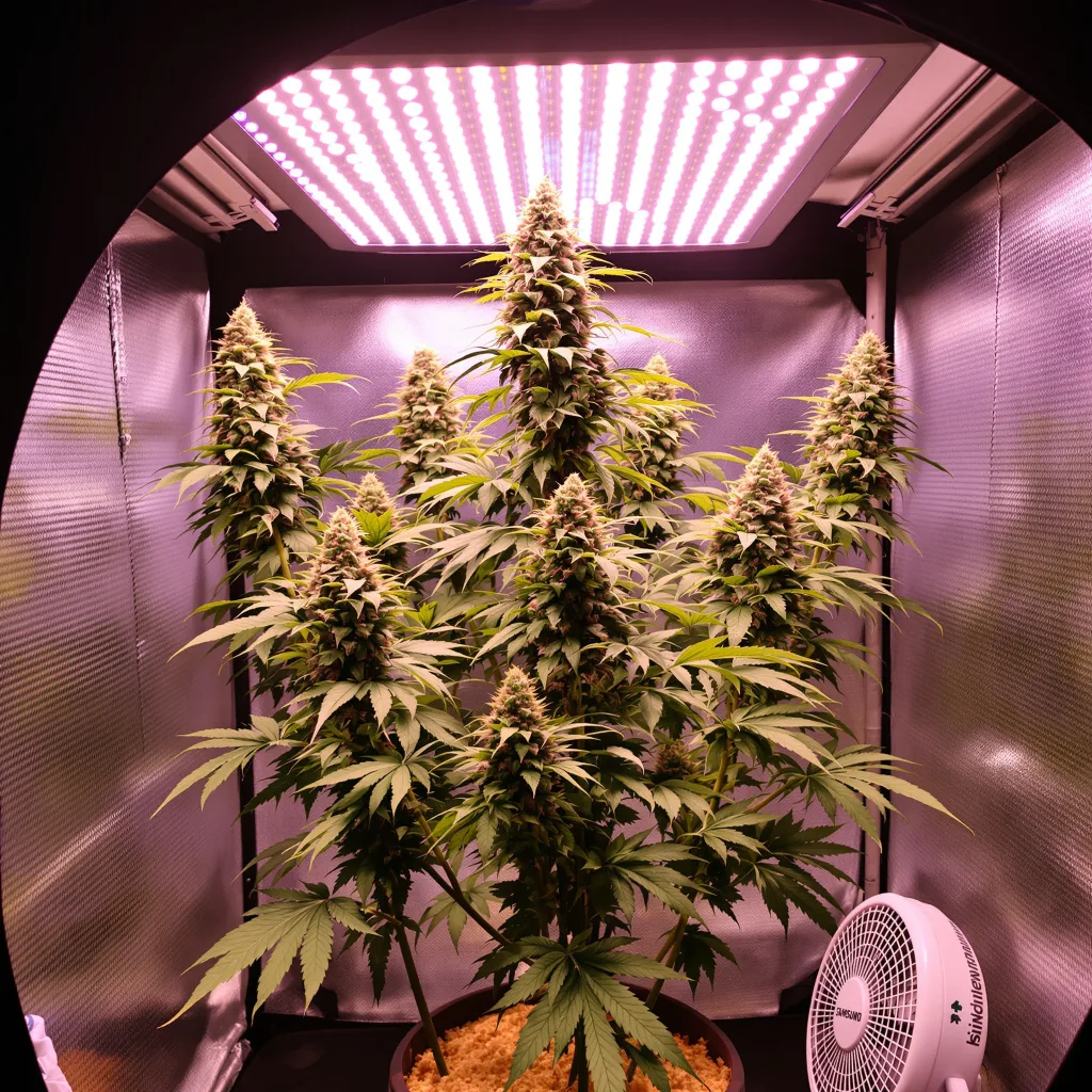 Planta de cannabis Cereal Milk en fase de floración — 120-180 cm feminizada