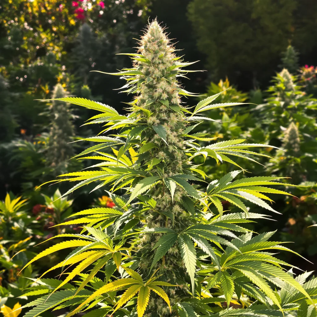 Cereal Milk 50% indica / 50% sativa — flor con tricomas visibles