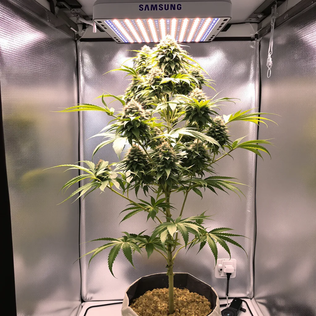 Planta de cannabis Champagne Kush en fase de floración — 120-180 cm feminizada