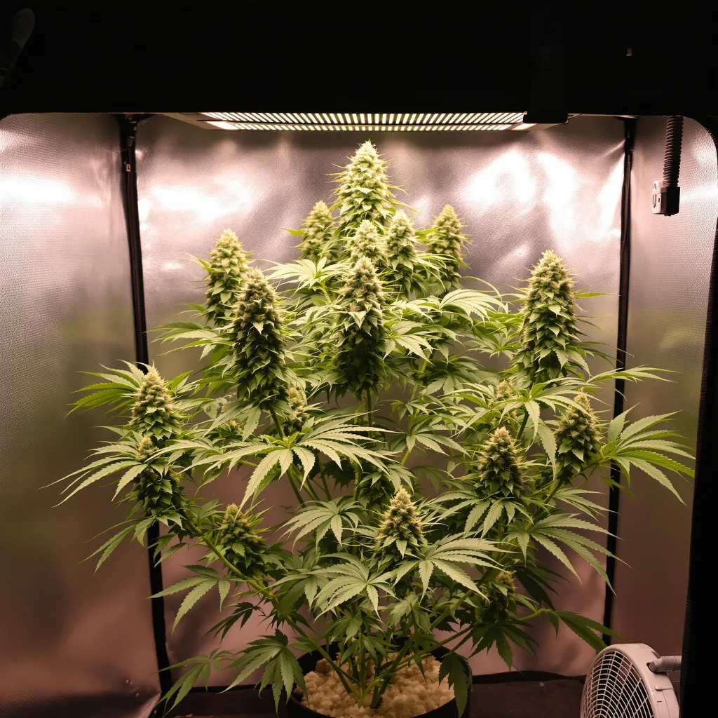 Planta de cannabis Charlie Sheen en fase de floración — 60-100 cm autofloración
