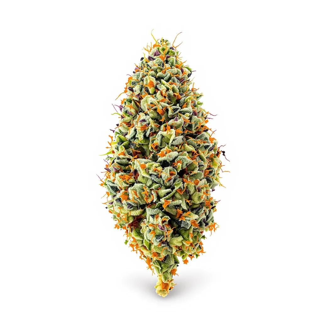 Cheese 60% indica / 40% sativa — flor con tricomas visibles