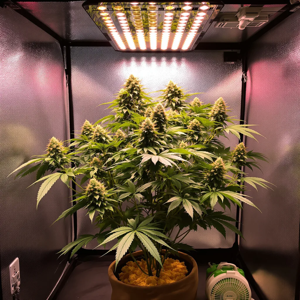 Planta de cannabis Cheese Quake en fase de floración — 90-130 cm feminizada