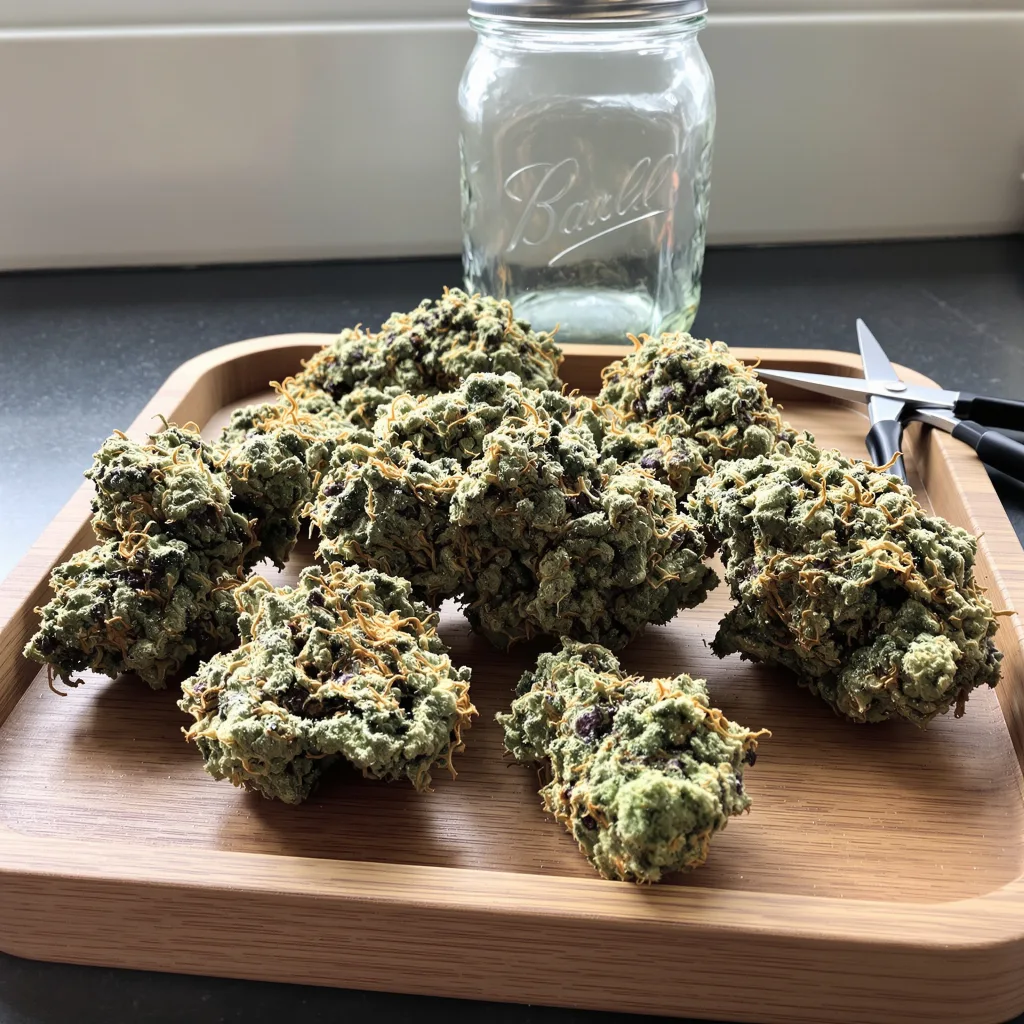 Chem Crush 40% indica / 60% sativa — flor con tricomas visibles