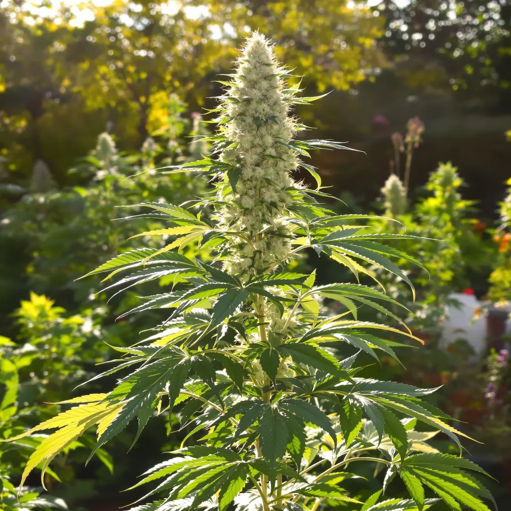 Chem Crush 40% indica / 60% sativa — flor con tricomas visibles