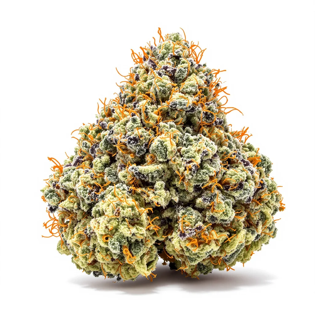 Chem Crush 40% indica / 60% sativa — flor con tricomas visibles