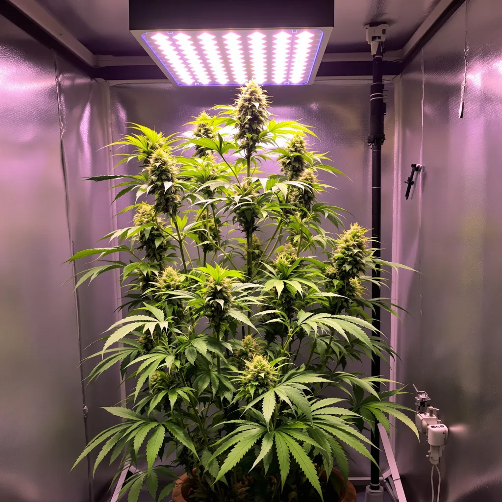 Planta de cannabis Chem Valley Kush en fase de floración — 150-200 cm feminizada