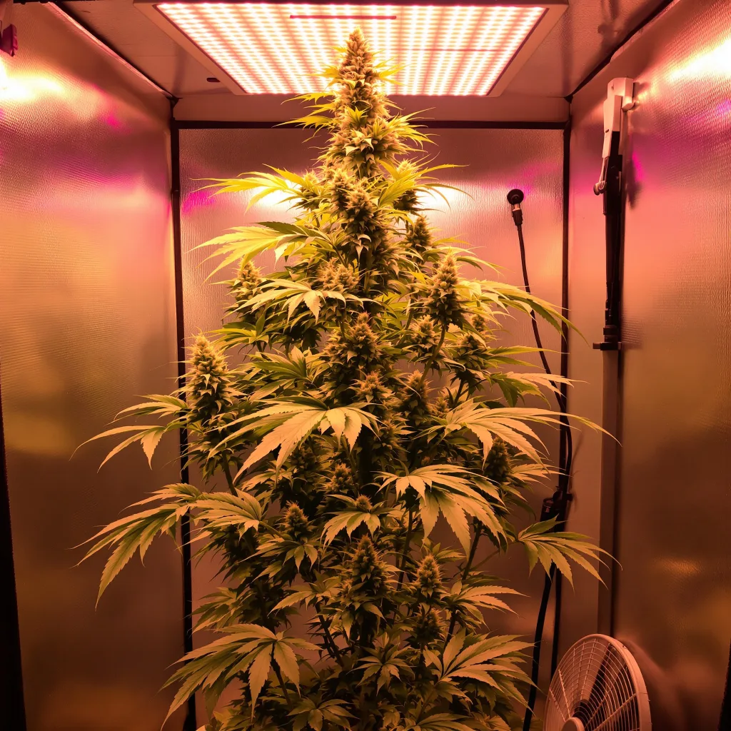 Planta de cannabis Chernobyl en fase de floración — 150-200 cm feminizada