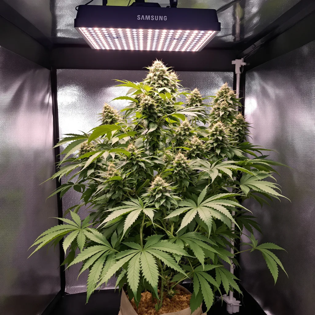 Planta de cannabis Cherry Bomb en fase de floración — 90-130 cm feminizada