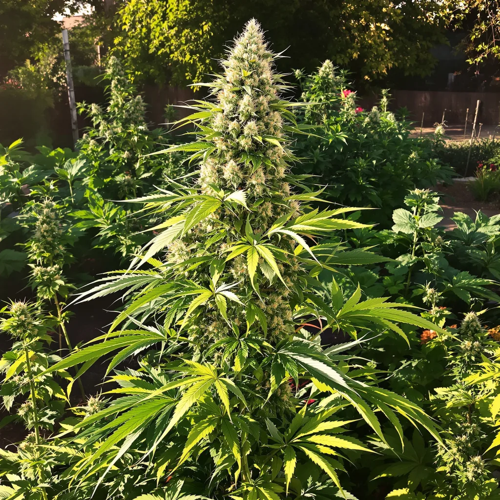 Cherry Diesel 50% indica / 50% sativa — flor con tricomas visibles