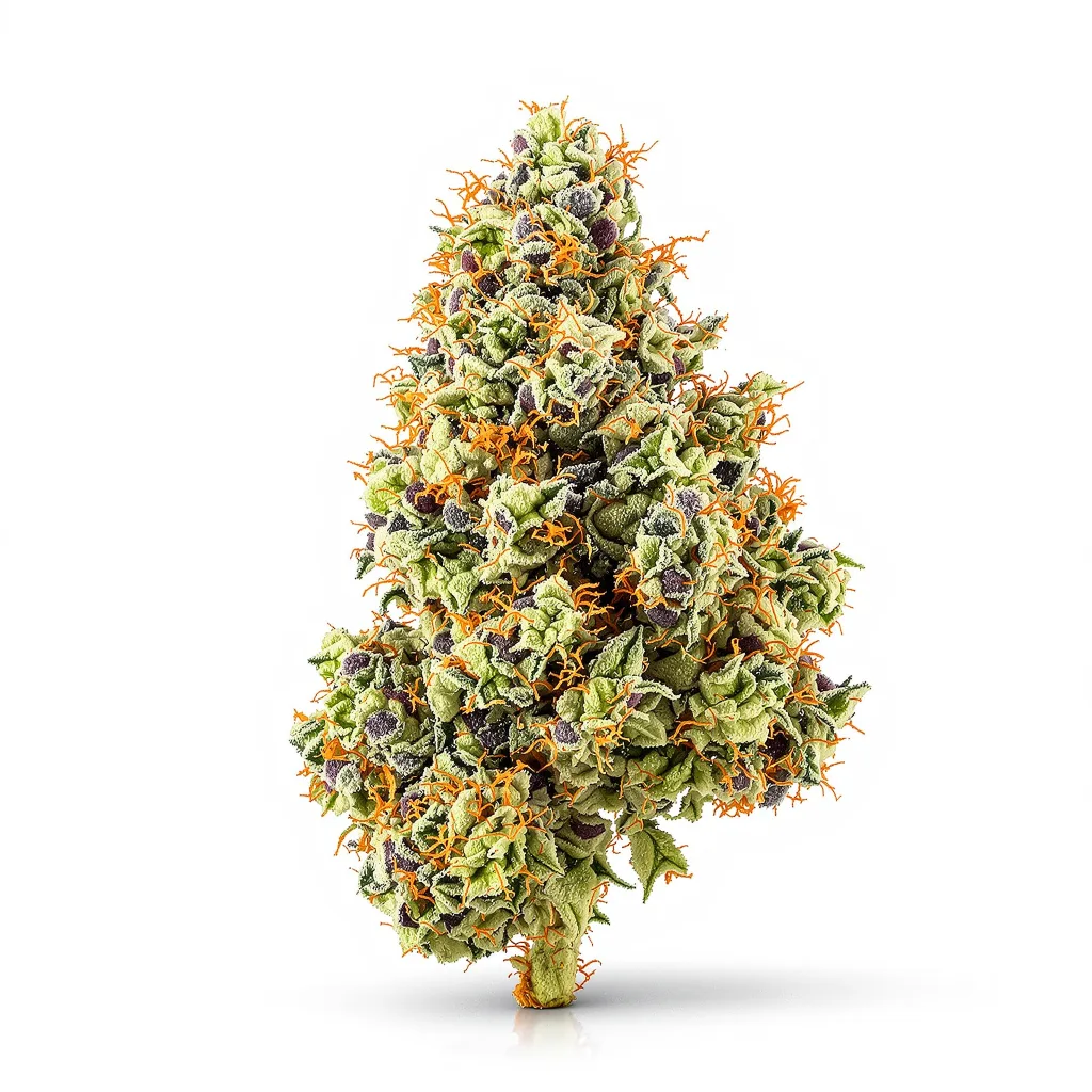 Cherry Diesel 50% indica / 50% sativa — flor con tricomas visibles
