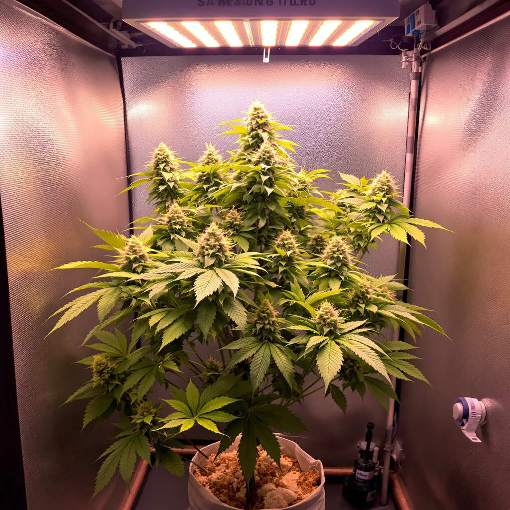 Planta de cannabis Cherry Kola en fase de floración — 90-130 cm feminizada