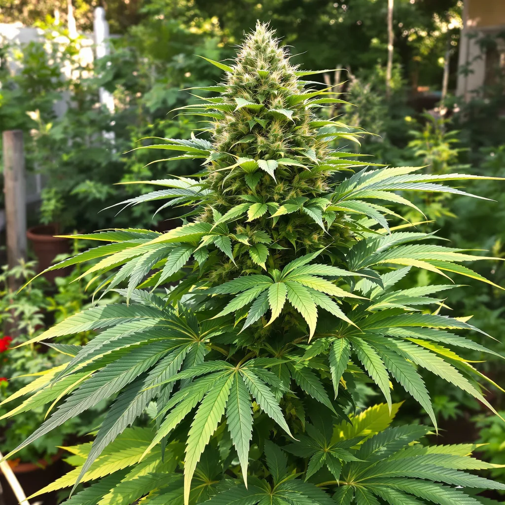 Cherry Kush 75% indica / 25% sativa — flor con tricomas visibles