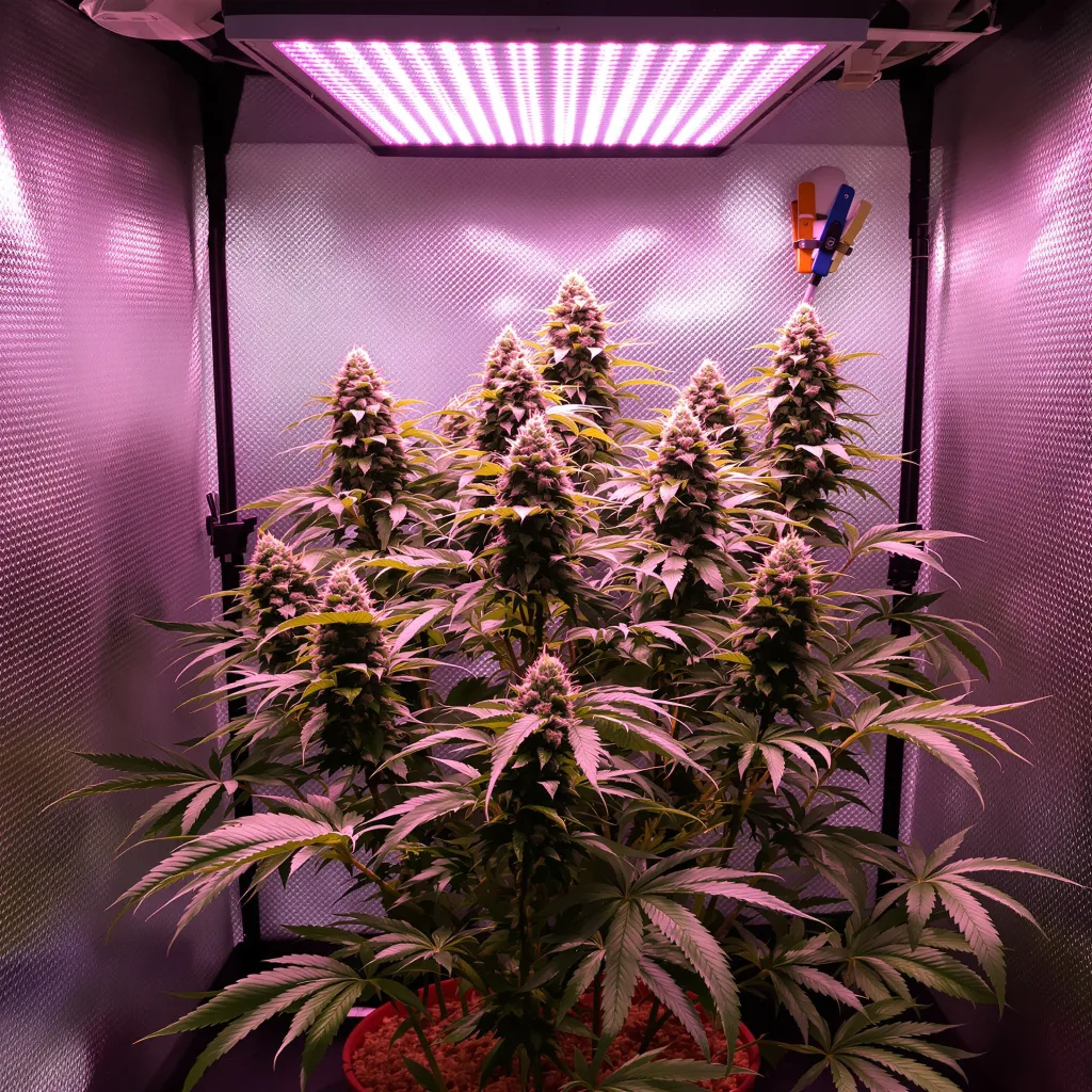 Planta de cannabis Cherry Kush en fase de floración — 90-130 cm feminizada
