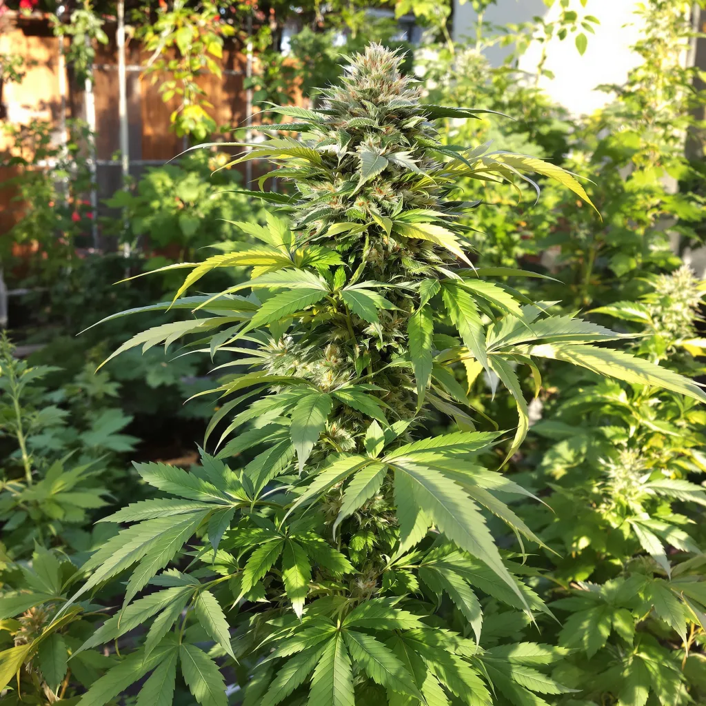 Cherry Kush 75% indica / 25% sativa — flor con tricomas visibles
