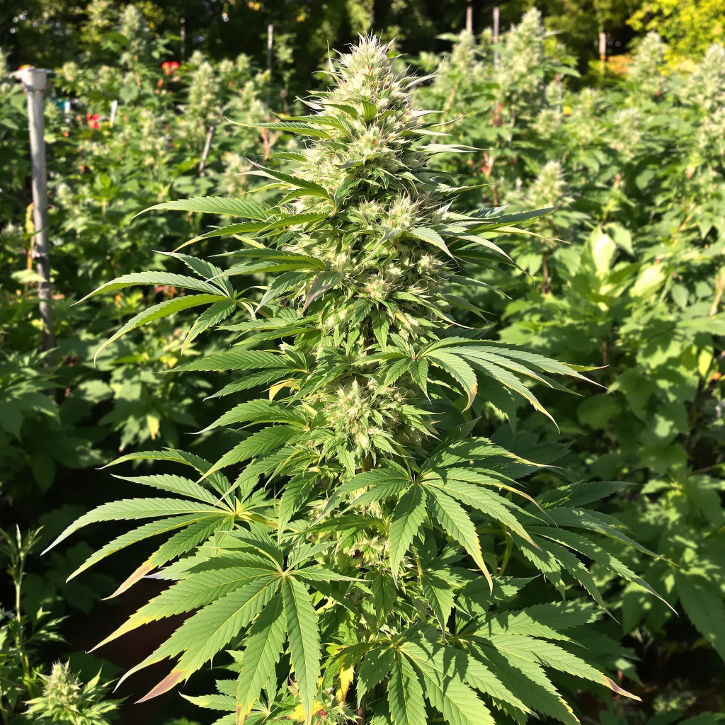 Chocolate Chunk 100% indica / 50% sativa — flor con tricomas visibles