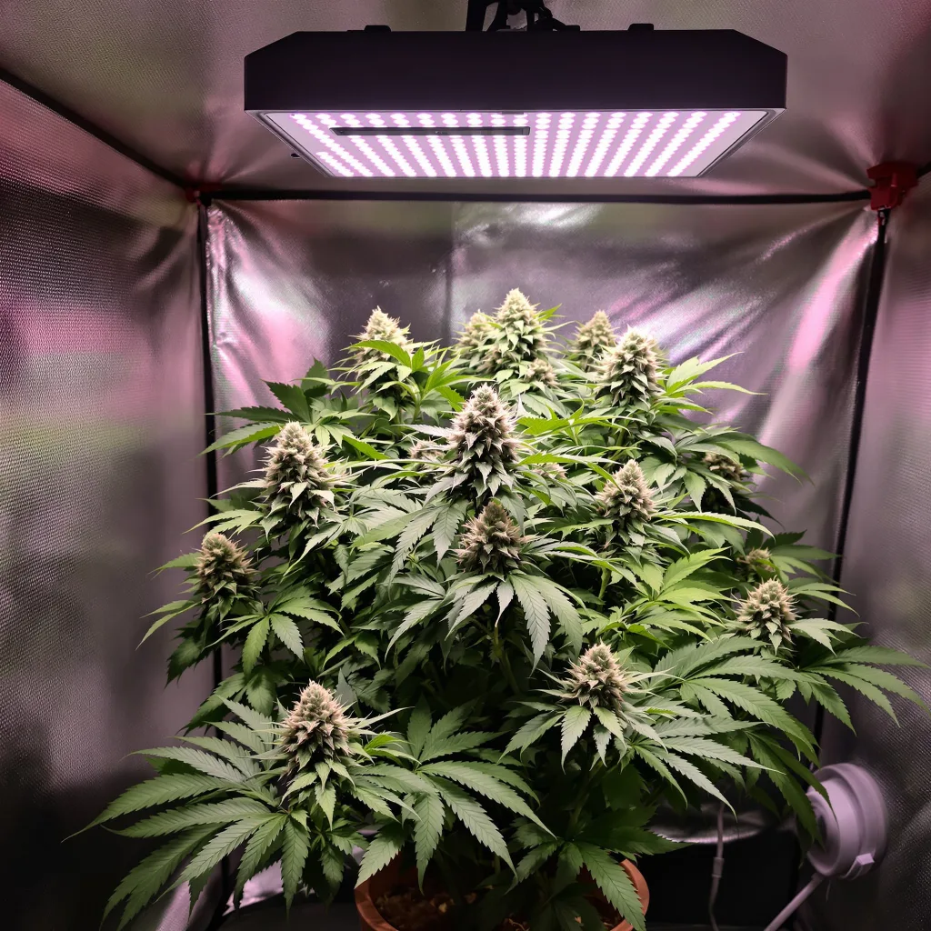 Planta de cannabis Chocolate Kush en fase de floración — 90-130 cm feminizada