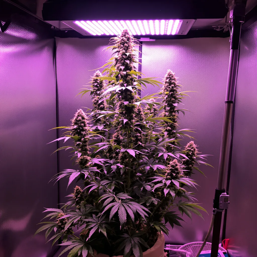 Planta de cannabis Chocolate Orange en fase de floración — 150-200 cm feminizada
