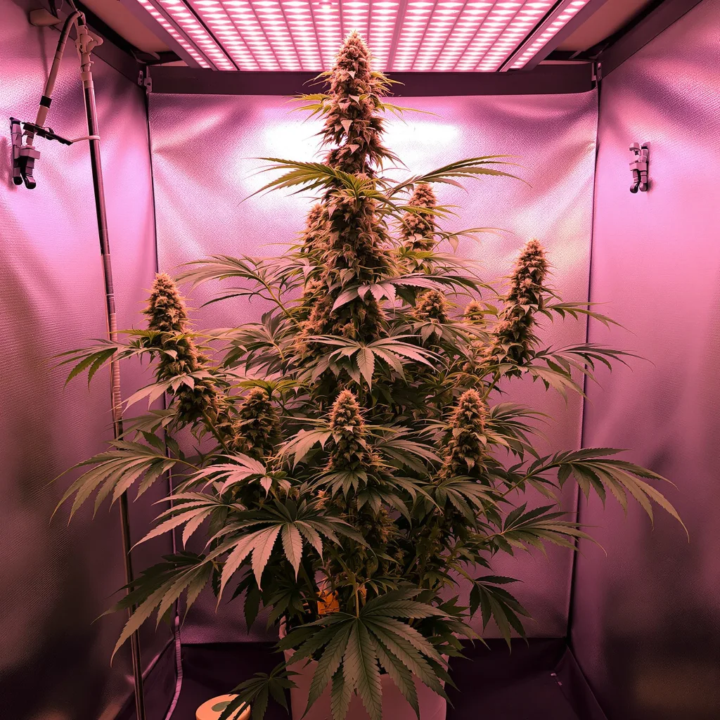 Planta de cannabis Chocolate Thai en fase de floración — 150-200 cm feminizada