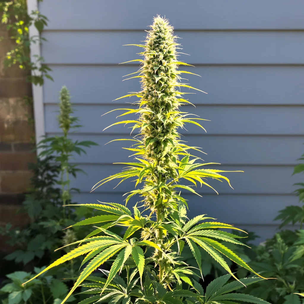 Chocolope 18% indica / 82% sativa — flor con tricomas visibles