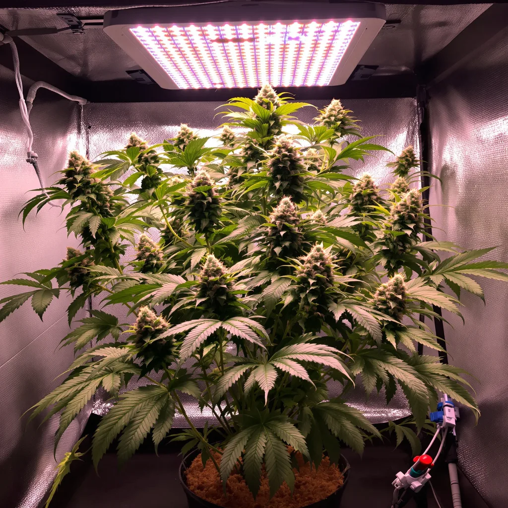 Planta de cannabis Chocolope Kush en fase de floración — 90-130 cm feminizada