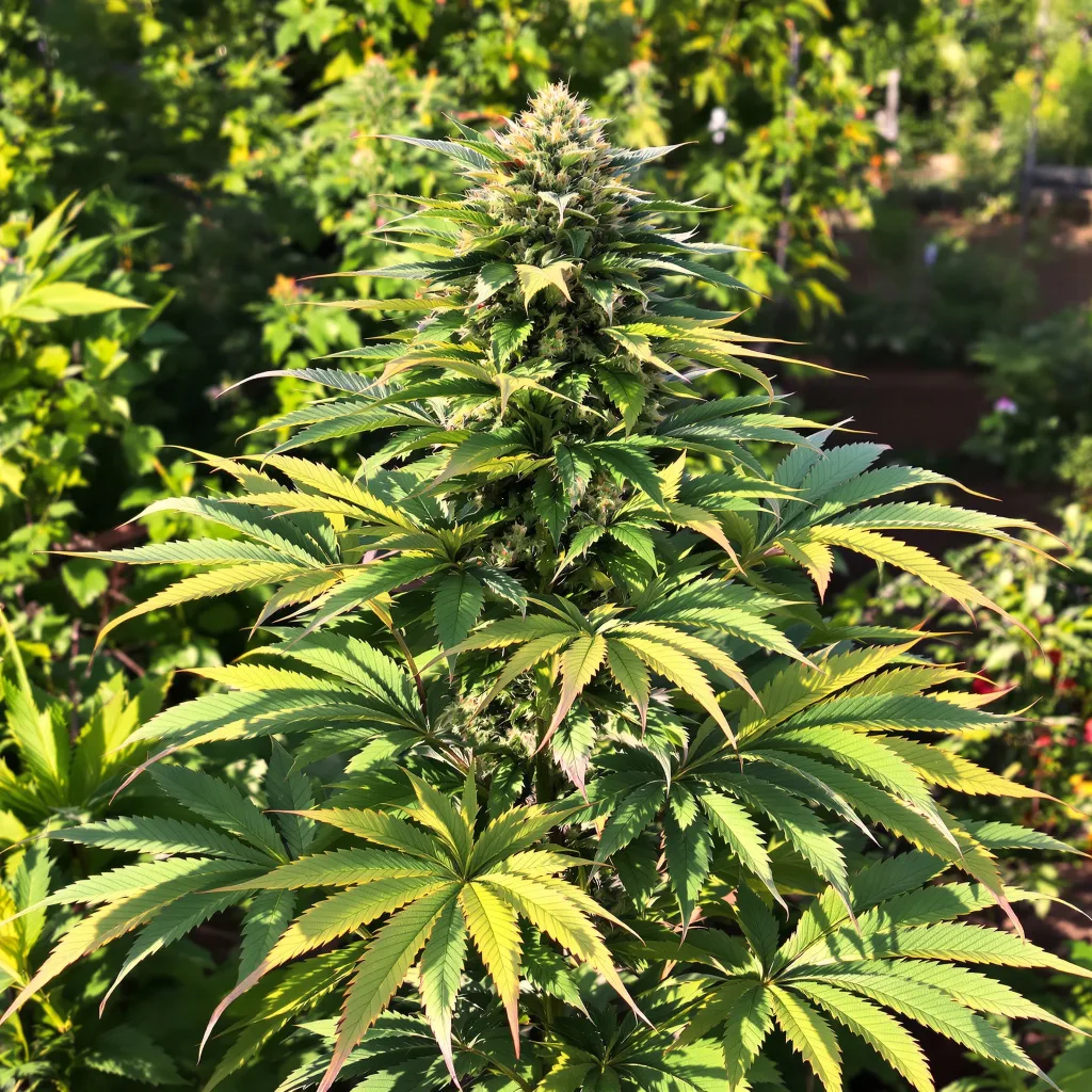 Chocolope Kush 79% indica / 21% sativa — flor con tricomas visibles