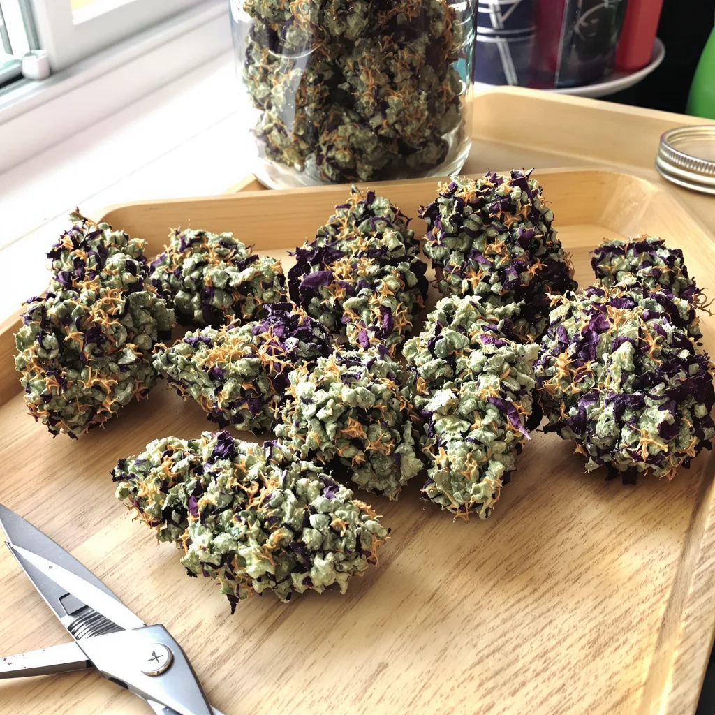 Chronic 81% indica / 19% sativa — flor con tricomas visibles