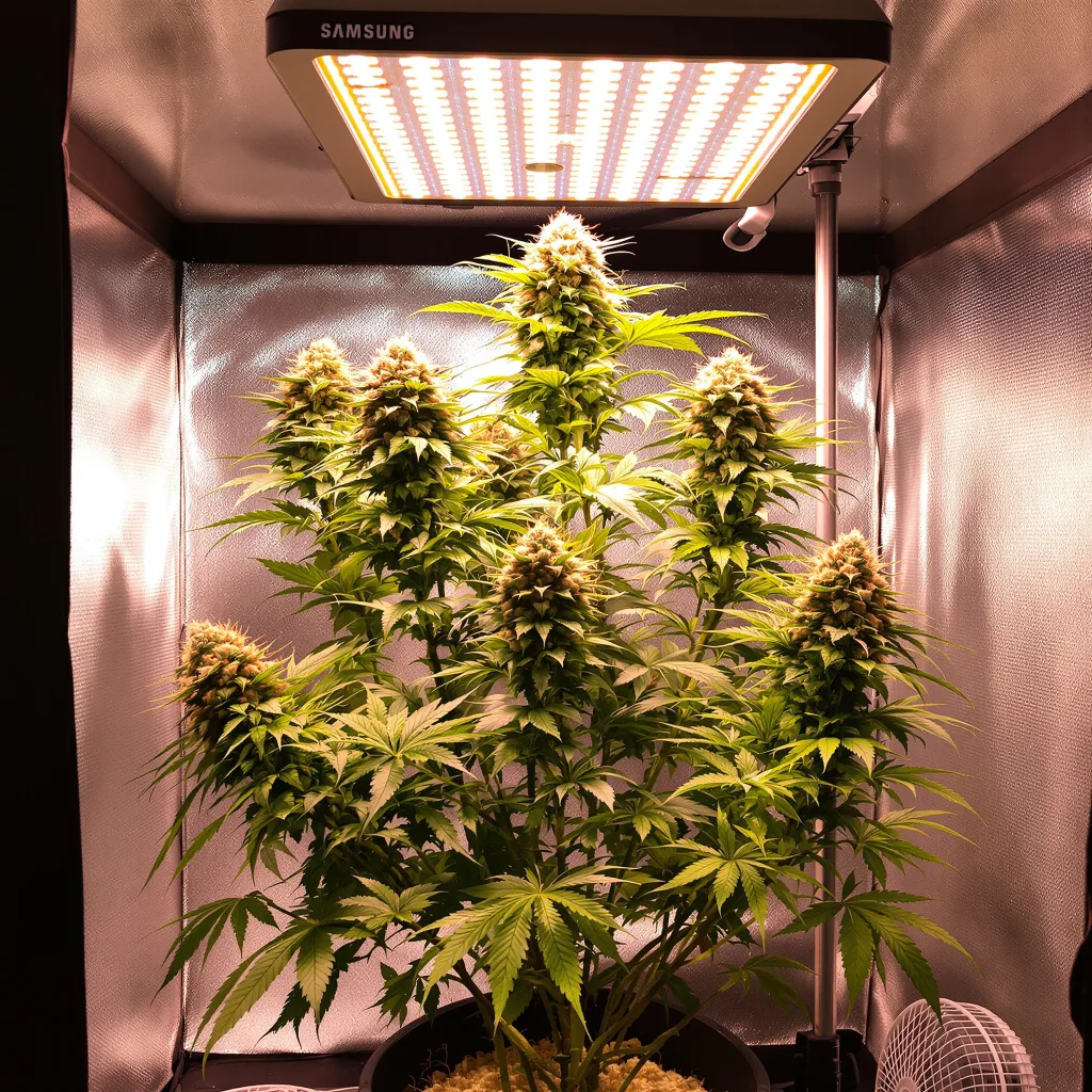 Planta de cannabis Chupacabra en fase de floración — 60-100 cm autofloración