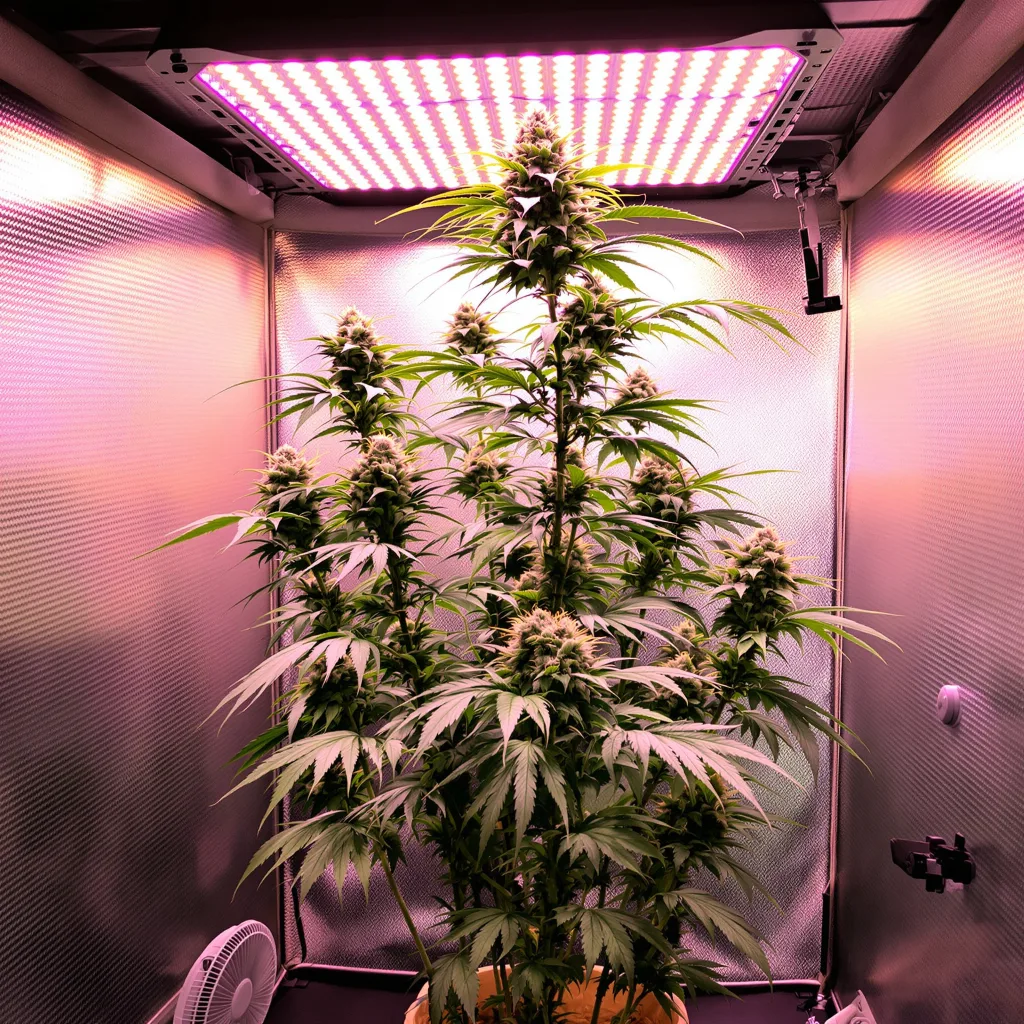 Planta de cannabis Cinderella 99 en fase de floración — 150-200 cm feminizada