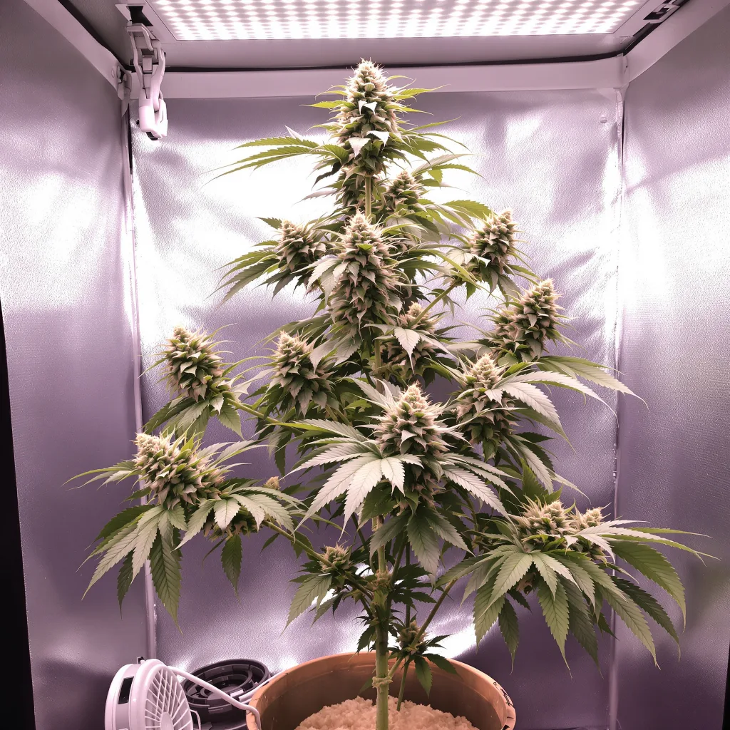 Planta de cannabis Cinex en fase de floración — 60-100 cm autofloración